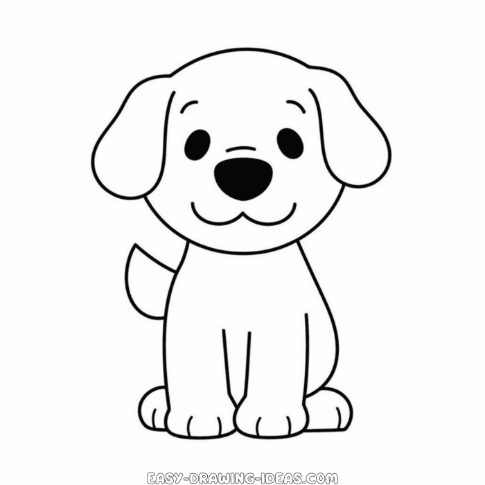 Dog easy drawing | Easy Drawing Ideas