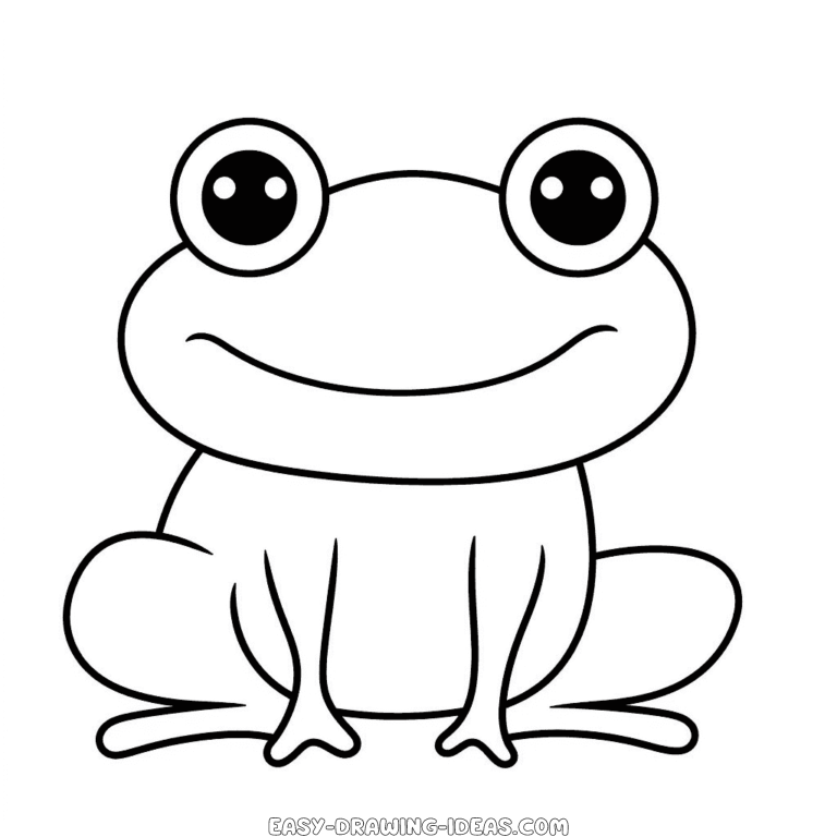 Frog easy drawing | Easy Drawing Ideas