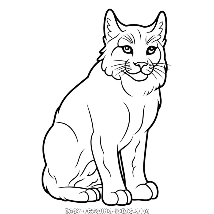 Lynx easy drawing | Easy Drawing Ideas