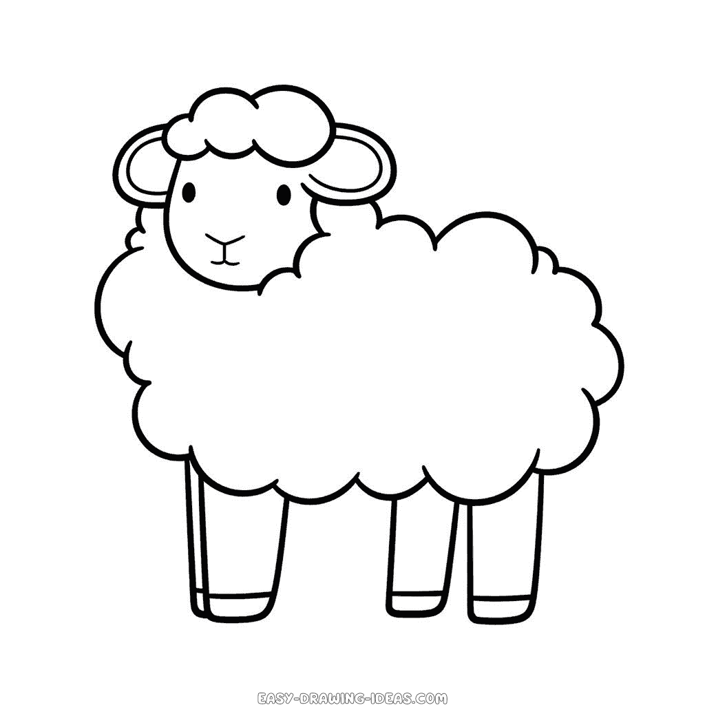 How to Draw a Sheep + Joke - YouTube