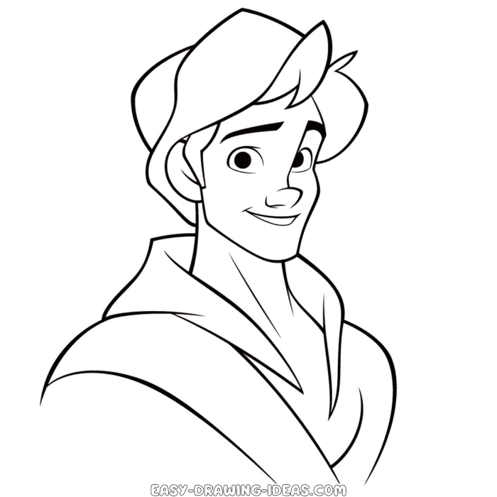 Aladdin easy drawing | Easy Drawing Ideas