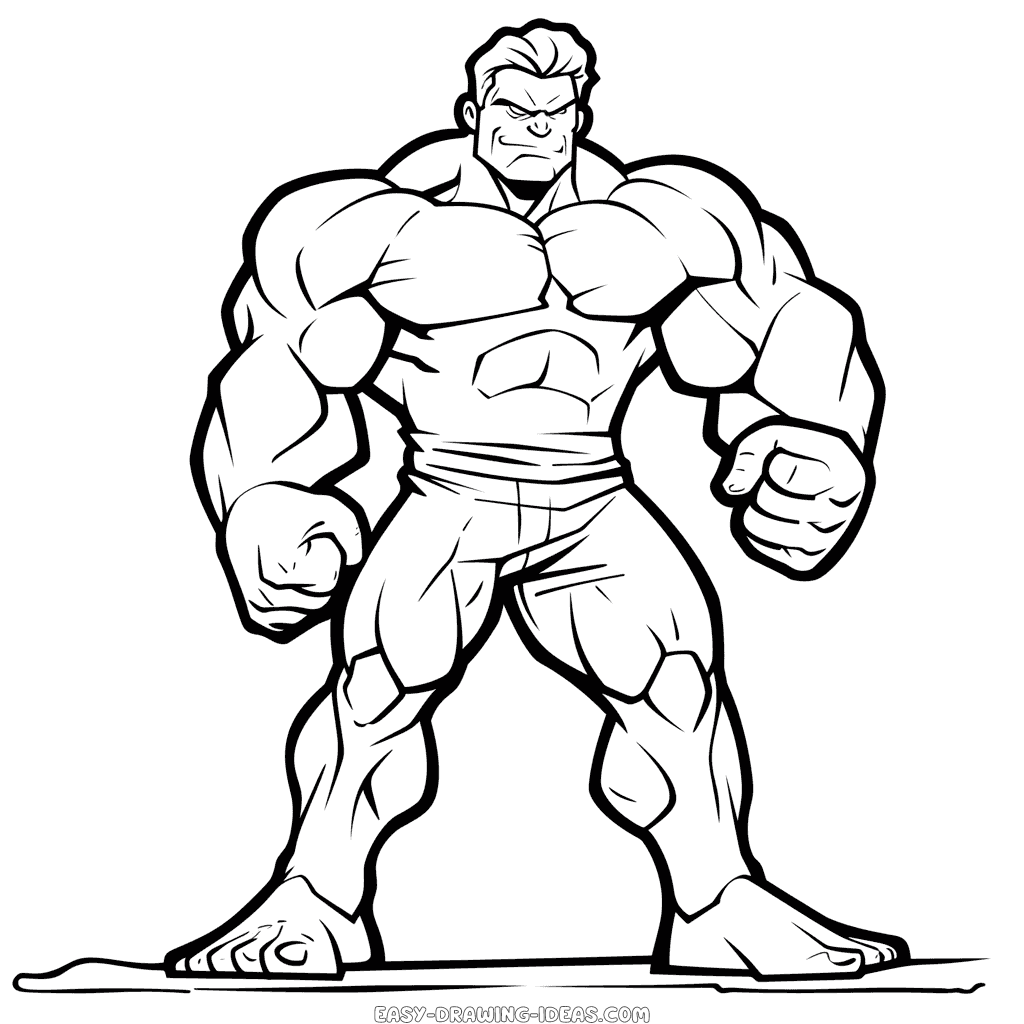 Hulk easy drawing | Easy Drawing Ideas