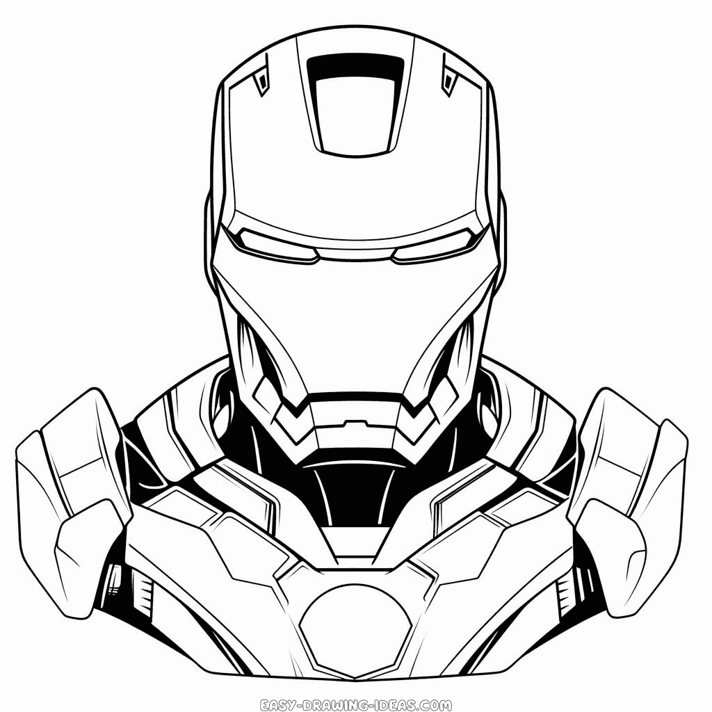 Iron Man's Helmet Sketch by RobTurp1230 on DeviantArt