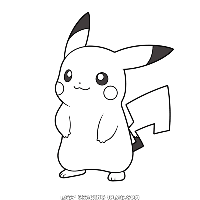 Pikachu easy drawing | Easy Drawing Ideas