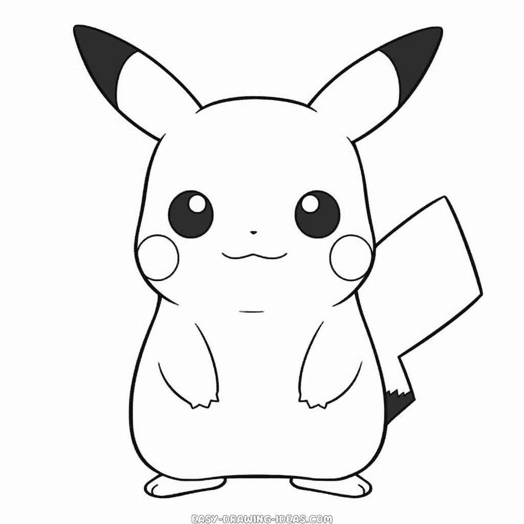 How to Draw Pikachu - Crafty Morning