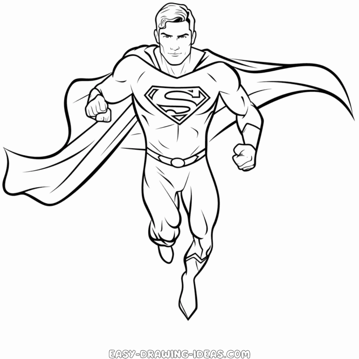 Superman easy drawing | Easy Drawing Ideas