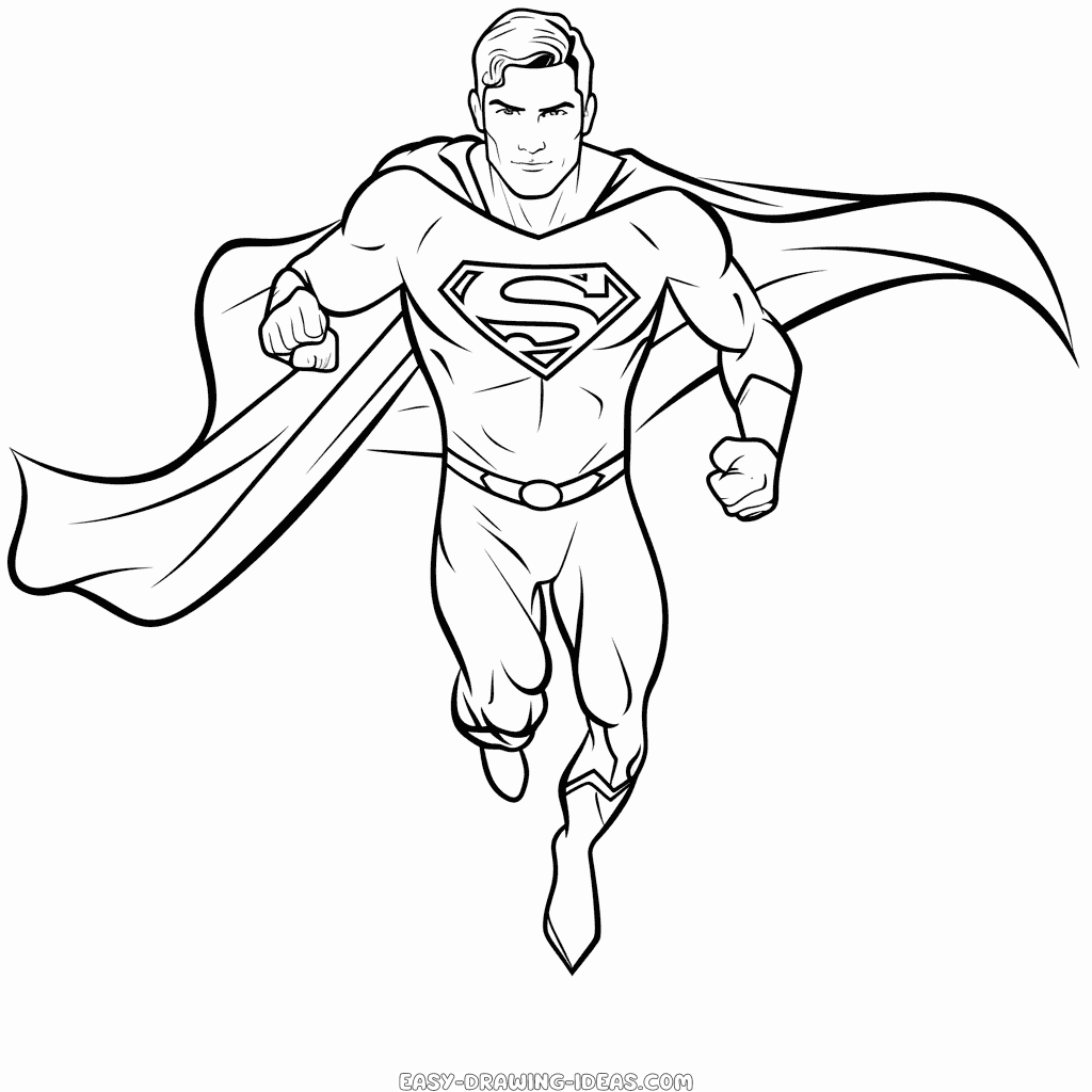 How to Draw Superman from DC Comics in Easy Step by Step Drawing Tutorial |  How to Draw Dat | Superman drawing, Step by step drawing, Drawing tutorial