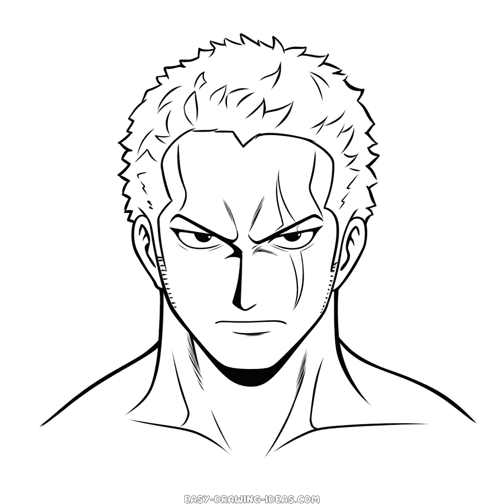 Zoro One Piece easy drawing | Easy Drawing Ideas
